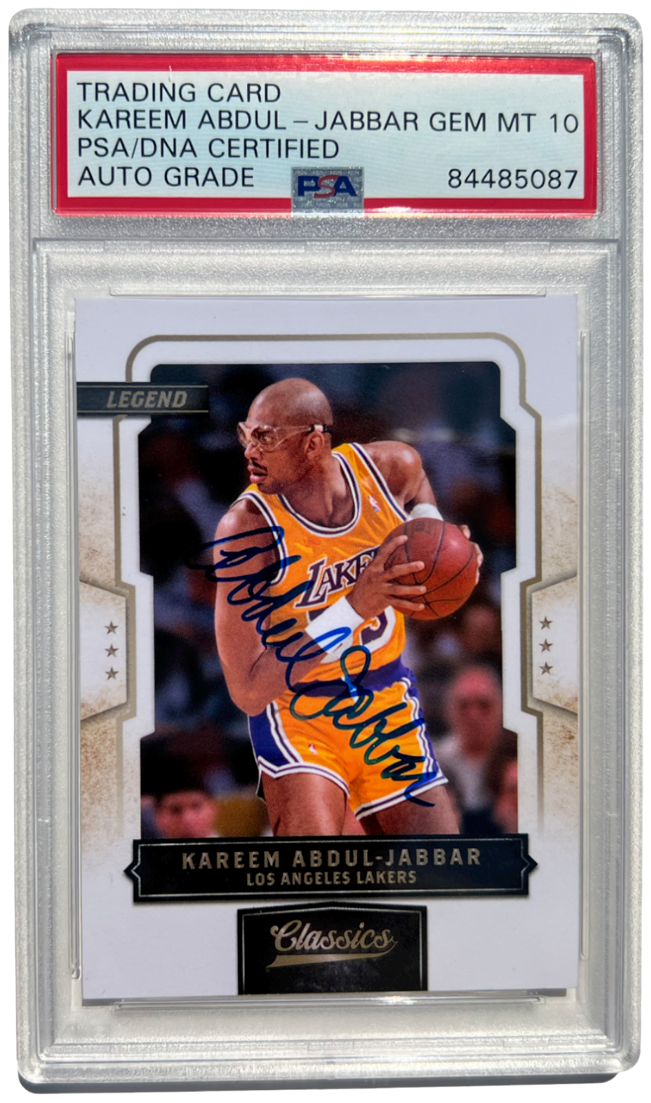 NBAカード kareem abdul jabber auto KAREEM ABDUL JABBAR Signed Auto 1969 Topps Basketball Rookie
