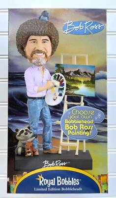 Royal Bobbles Bob Ross Bobble Head Collectable Polyresin figure