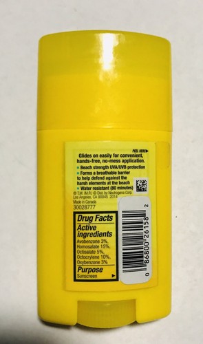 Neutrogena Beach Defense Water Plus Sun Protection Sunscreen Stick Spf 50+