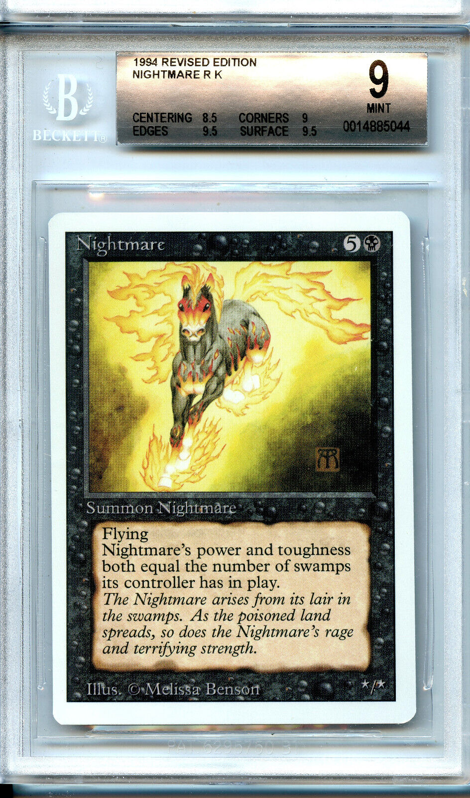 MTG Revised Nightmare BGS 9.0 Mint Magic Card Amricons 5044 MTG Revised Nightmare BGS 9.0 Mint Magic Card Amricons 5044