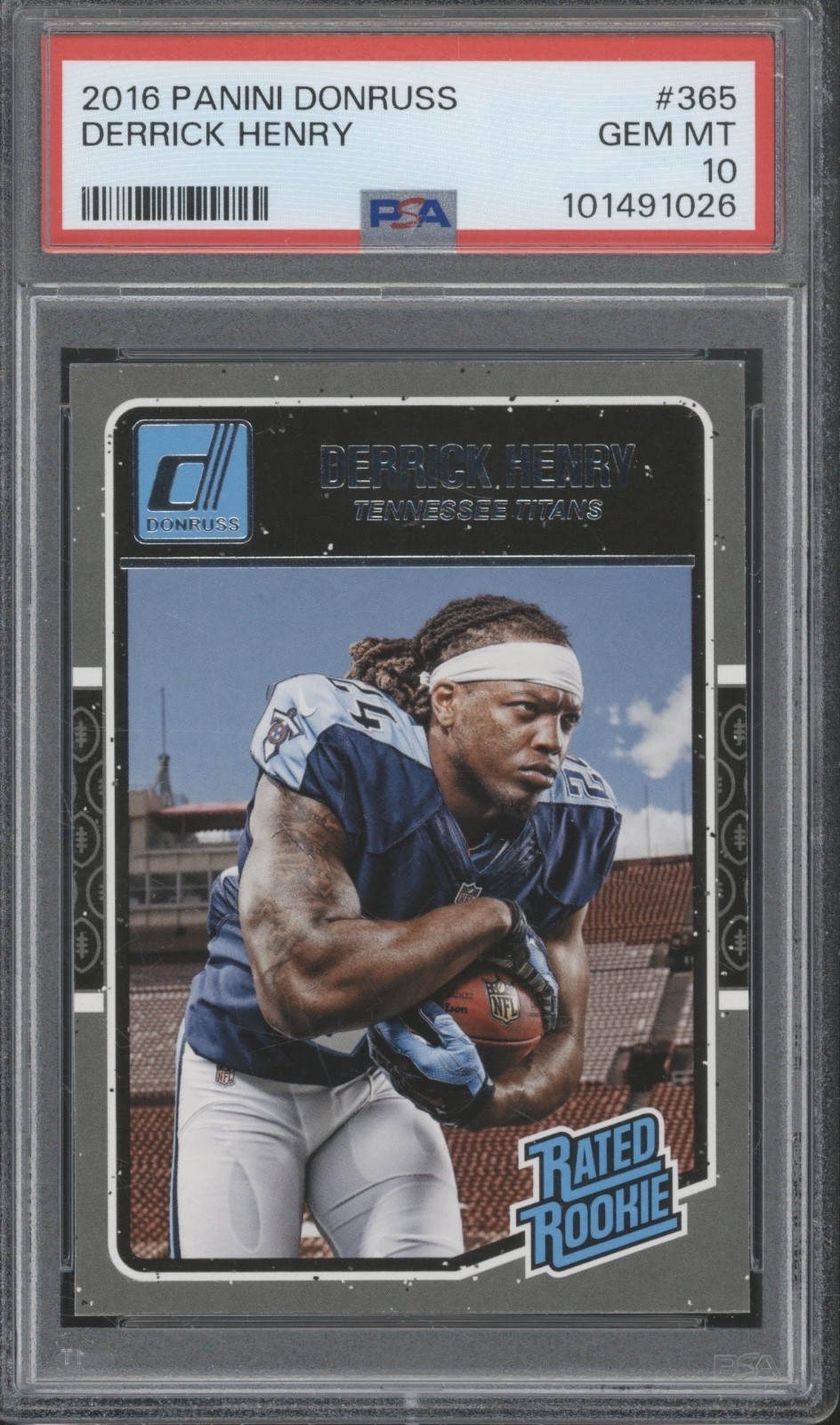 2016 Panini Donruss #365 Derrick Henry RC Rookie Gem Mint PSA 10