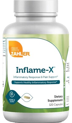 Inflame-X, Inflammatory Response & Pain Support, 120 Capsules Exp 08/26