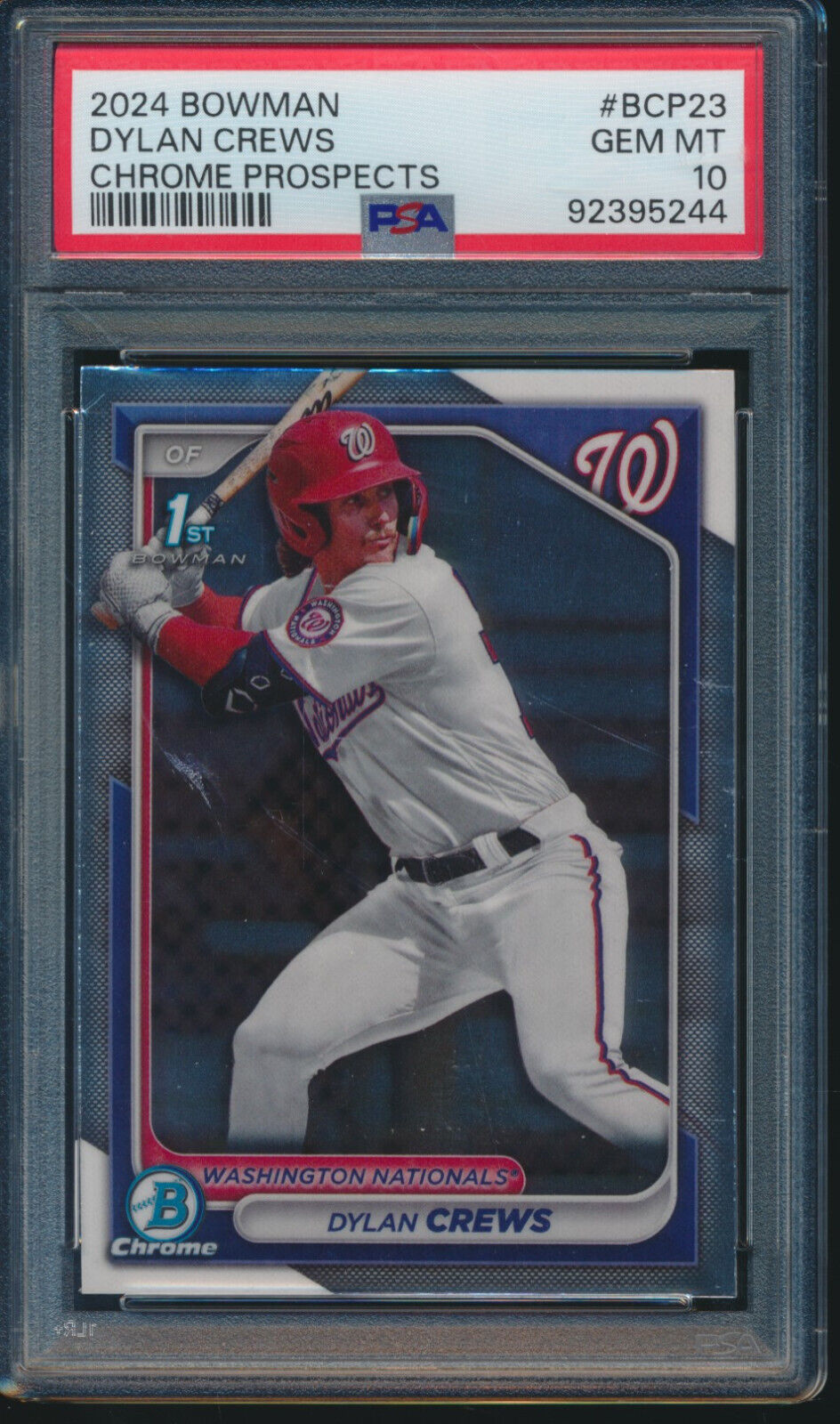 PSA 10 DYLAN CREWS 2024 Bowman Chrome Prospects NATIONALS PSA 10 DYLAN CREWS 2024 Bowman Chrome Prospects NATIONALS