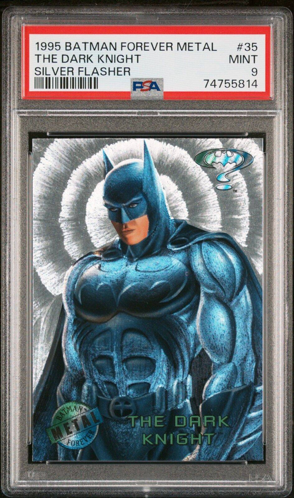 1995 Batman Forever Metal Silver Flasher #35 The Dark Knight