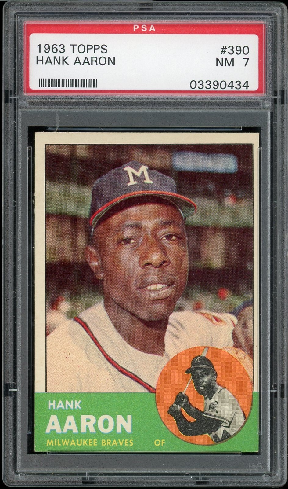 1963 Topps Baseball #390 Hank Aaron PSA 7 | eBay