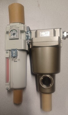 SMC AW40-N04CE-8Z-B Filter/Regulator With AMG350C-NO4D Water Separator
