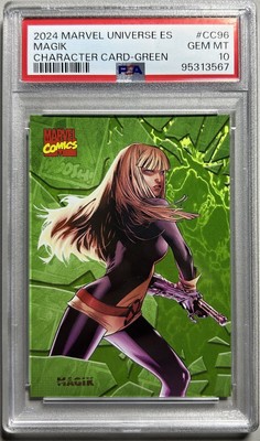 2024 Finding Card Marvel Comics Universe Evolution Green/10 Magik PSA10