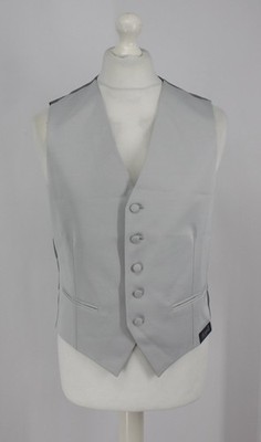 GI CAPRI MENS SUIT WAISTCOAT VEST FORMAL SIZE 48 / UK 38 GREY IB