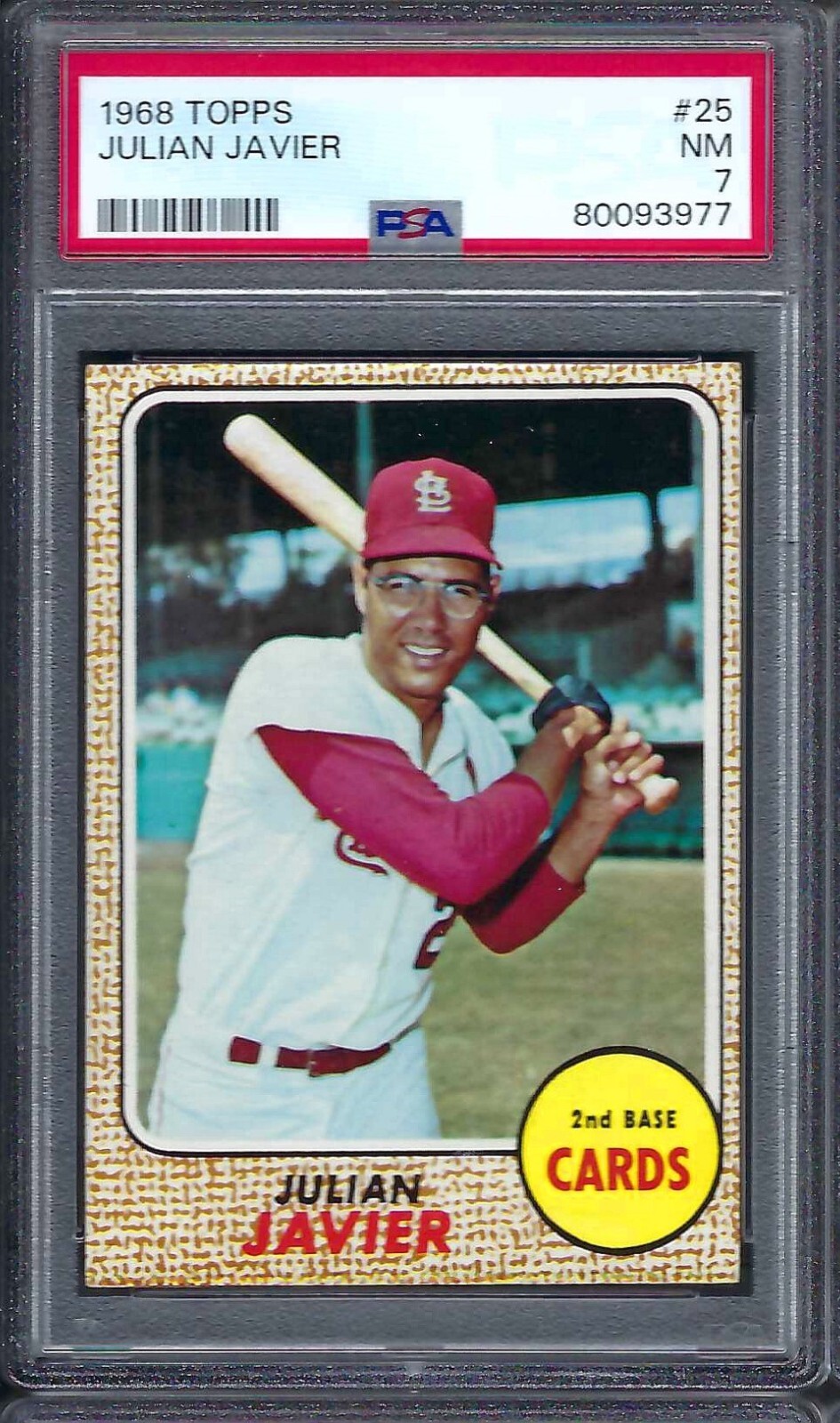 1968 Topps # 25 Julian Javier Cardinals NM PSA 7 | eBay