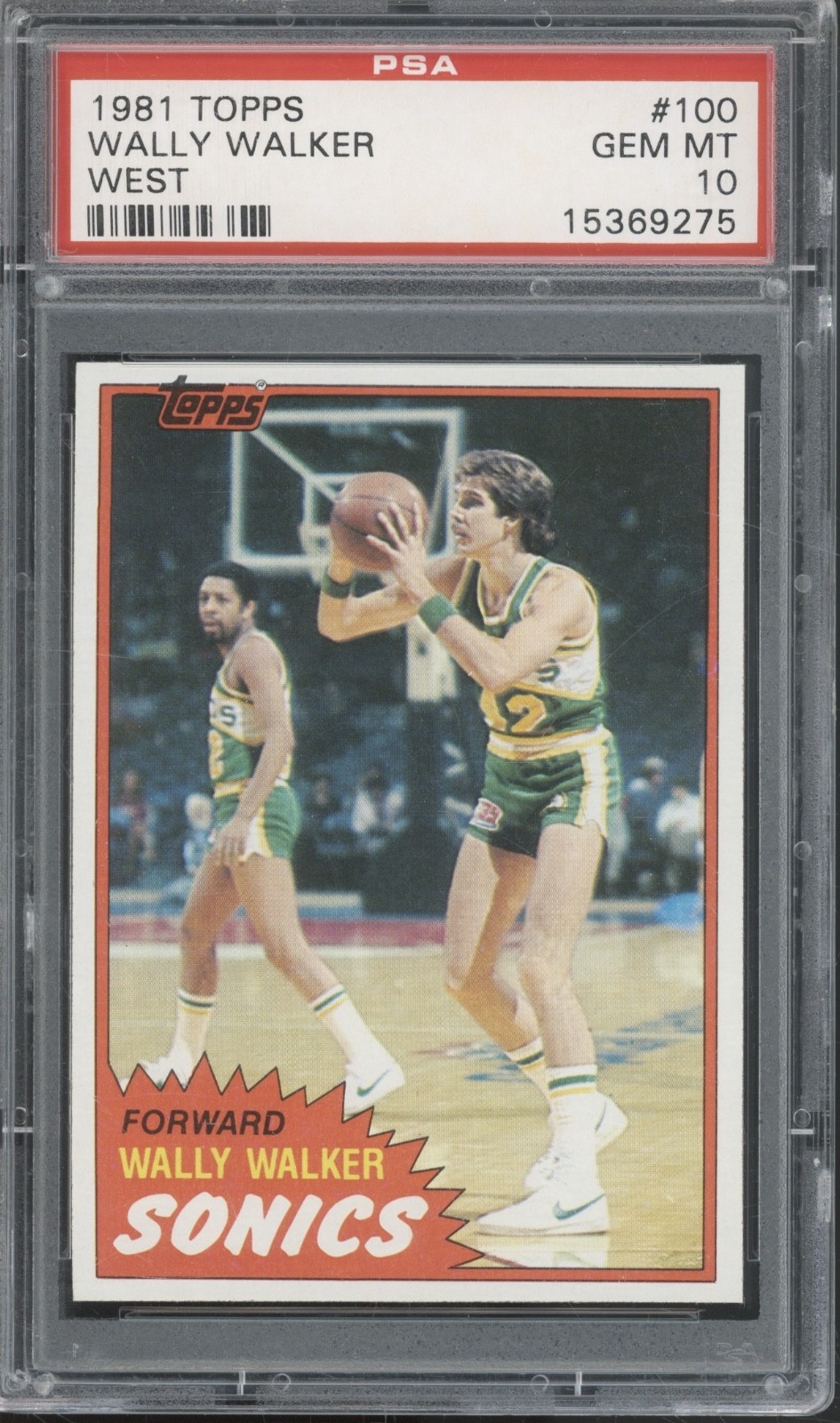 1981 Topps Basketball West #100 Wally Walker Gem Mint PSA 10