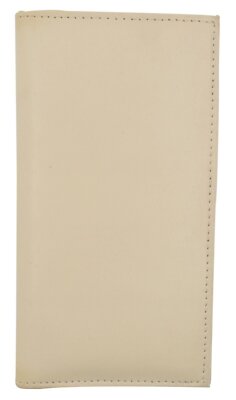 Basic Checkbook Cover CREAM NEW