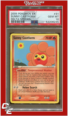 EX Delta Species 31 Sunny Castform PSA 10
