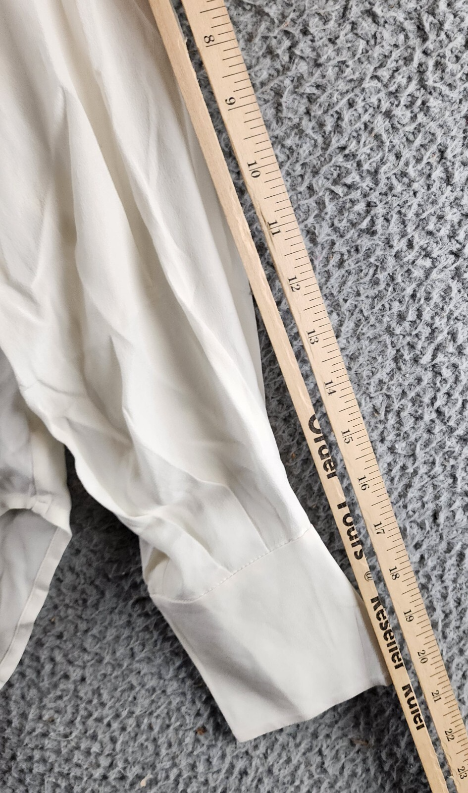 Equipment Femme Hailey Silk Blouse Women's XS Nature White Tie Neck Long Sleeve - Picture 11 of 17