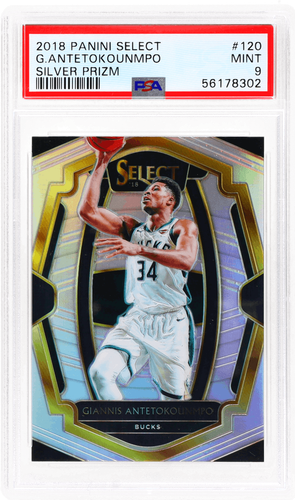 2018 Panini Select Giannis Antetokounmpo Prizms Silver #120