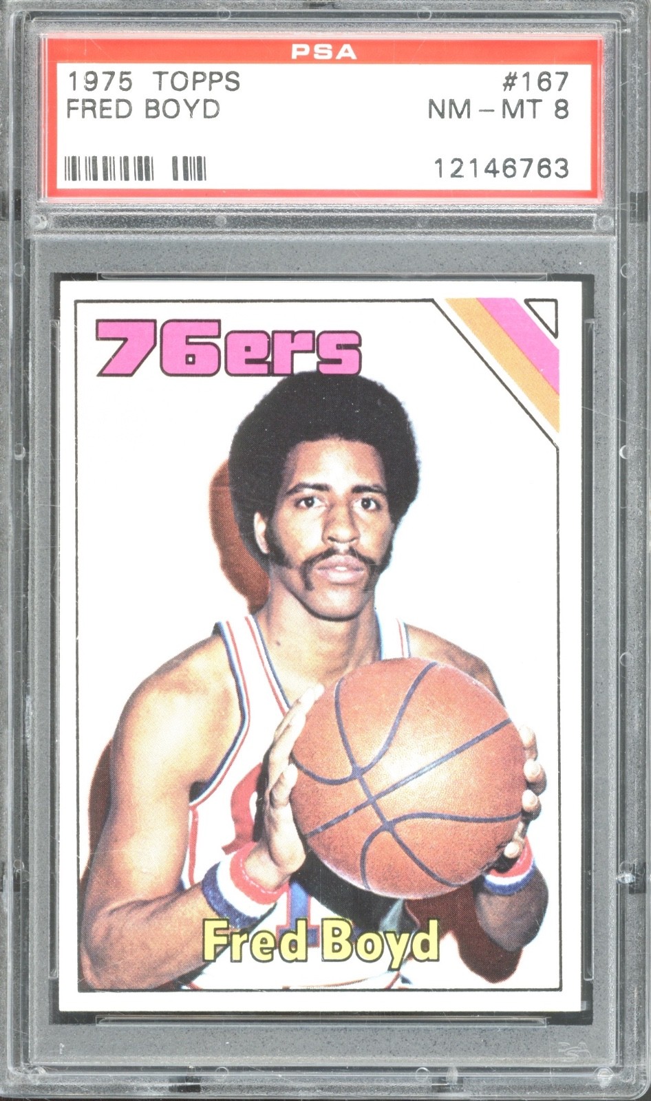 1975 Topps Basketball #167 Fred Boyd NM-MT PSA 8