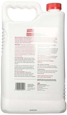 Nature's Miracle Dog Stain and Odor Remover, Pour, Enzymatic Formula for Urin...