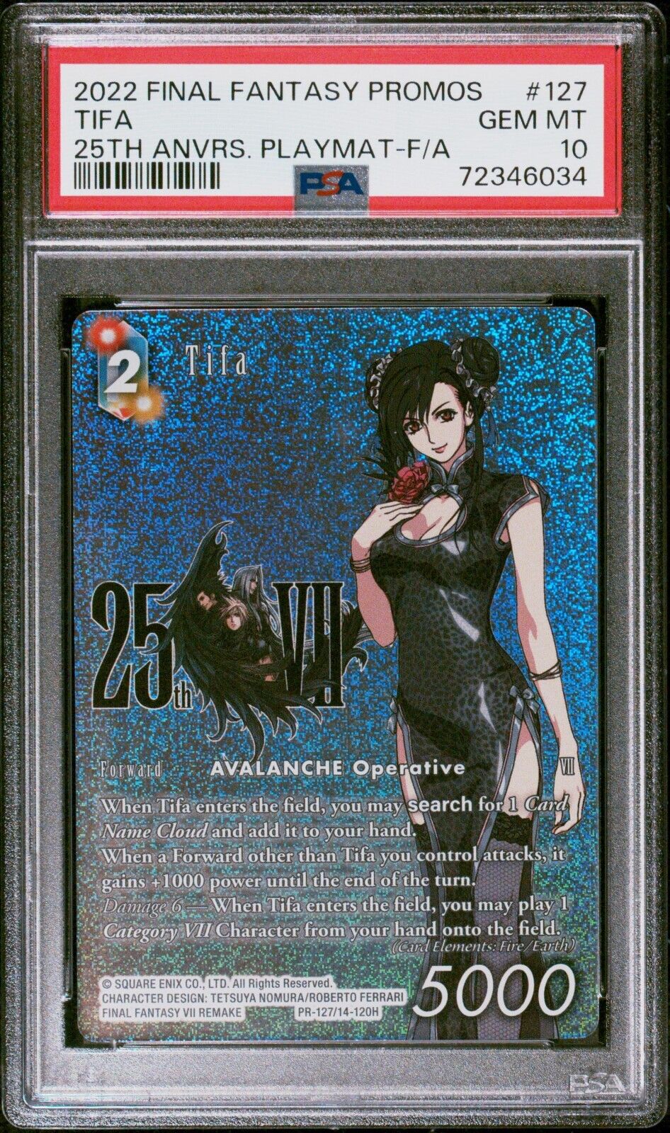 PSA 10 - Final Fantasy TCG 25th Anniversary Tifa Promo PR PSA 10 - Final Fantasy TCG 25th Anniversary Tifa Promo PR