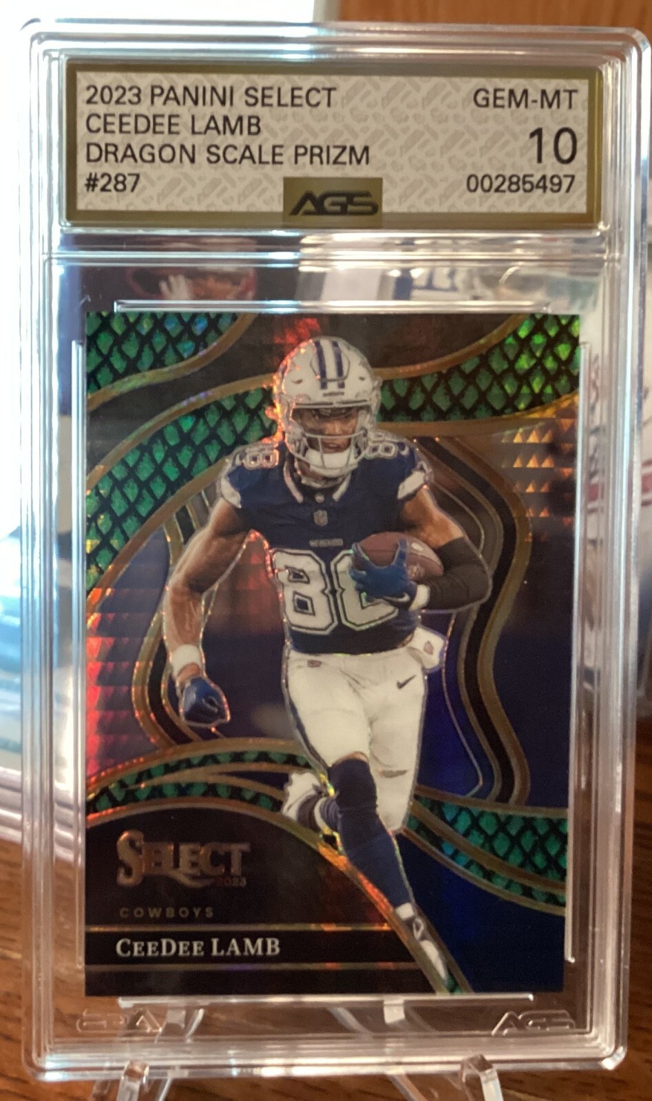 2023 Panini Club Level Dragon Scale Prizm 287 CeeDee Lamb 66
