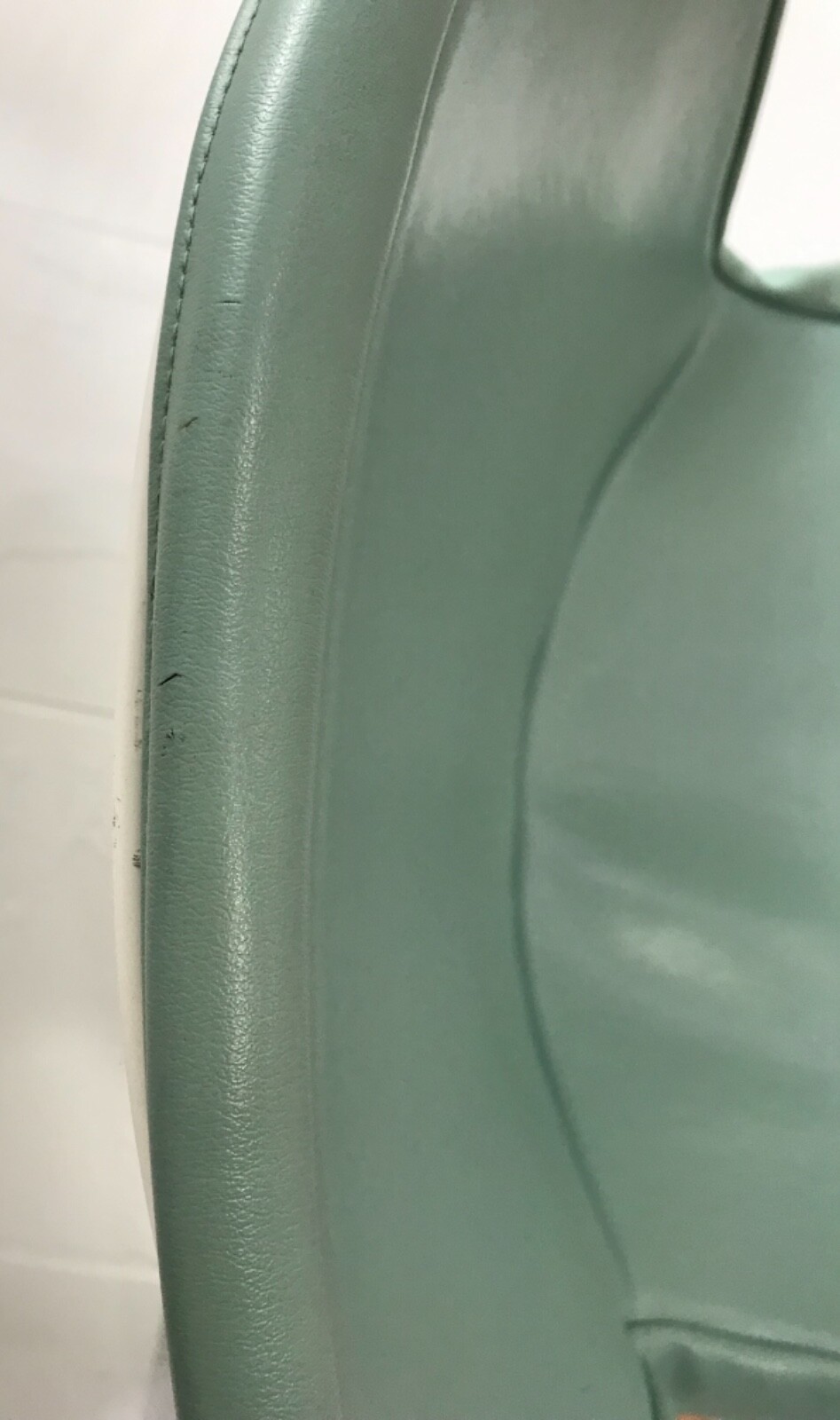 Knoll Bertoia Side Chair Full Cover Seat Cushion Blue Vinyl Mid Century #4 of 6