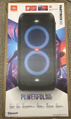 JBL Party Box 100 High Power Portable Wireless Bluetooth - Brand New