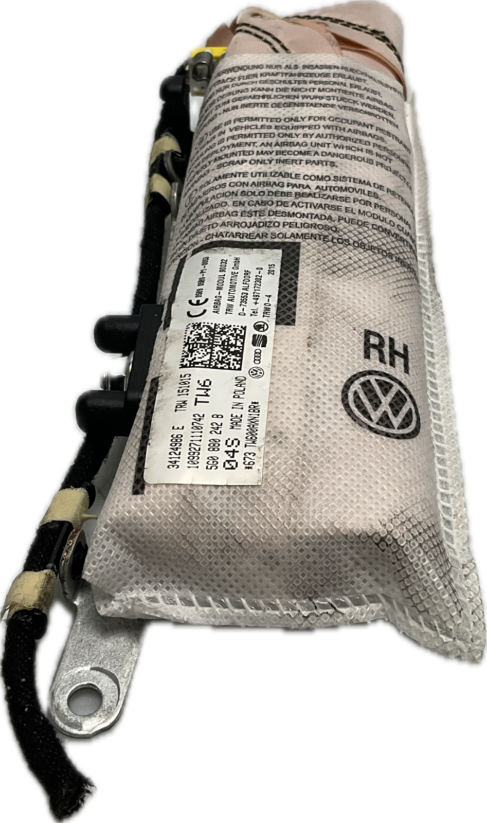 Carica airbag sedile anteriore destra SEAT LEON 2015 VOLSWAGEN GOLF 7 5g0880242b