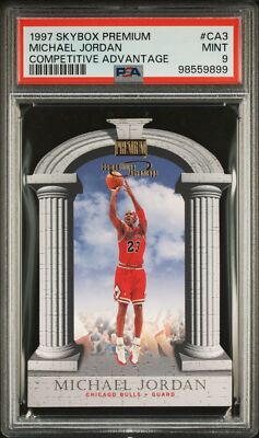 1997 SKYBOX PREM COMPETITIVE ADVANTAGE #CA3 MICHAEL JORDAN PSA 9