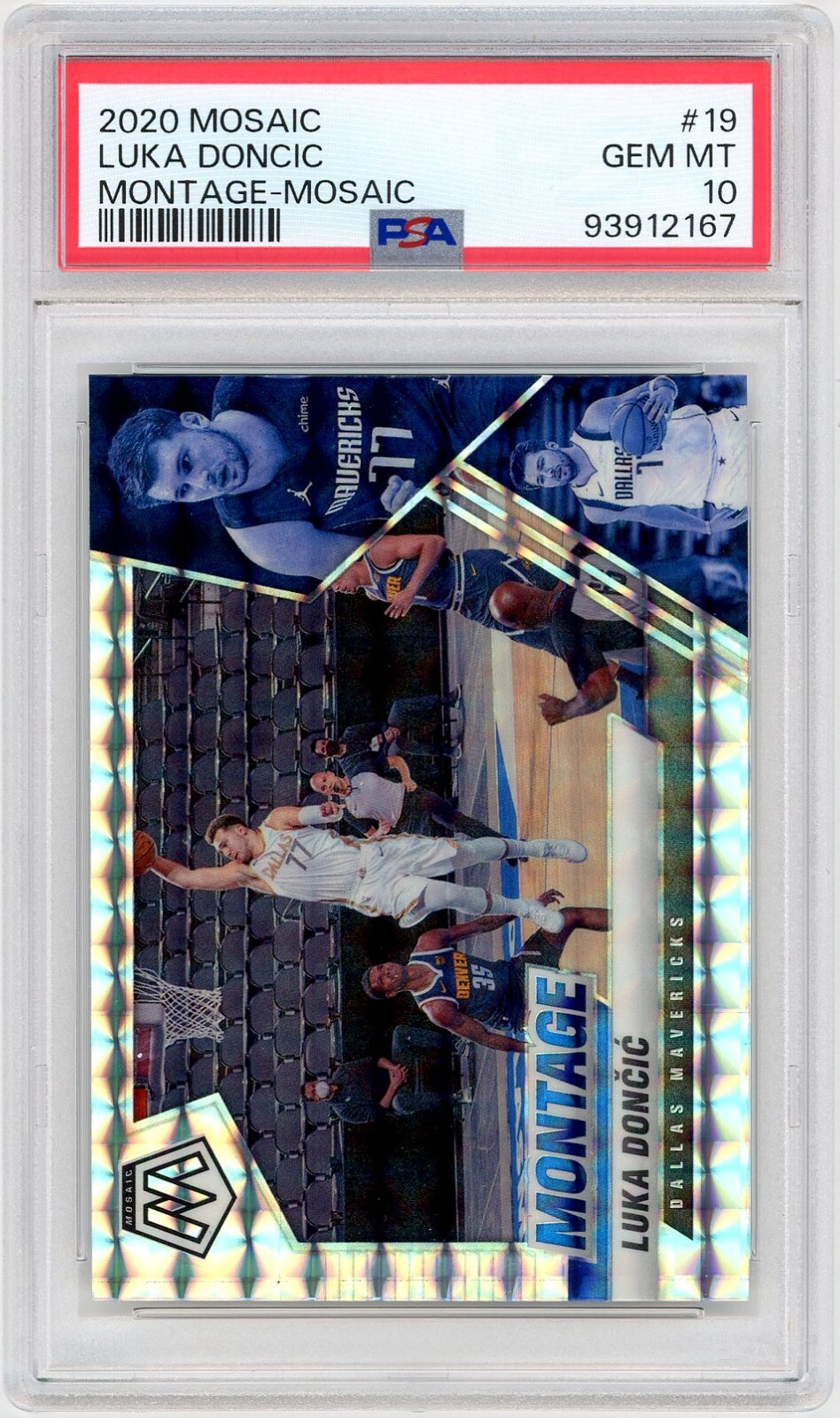 2020-21 Mosaic Montage #19 Luka Doncic Dallas Mavericks