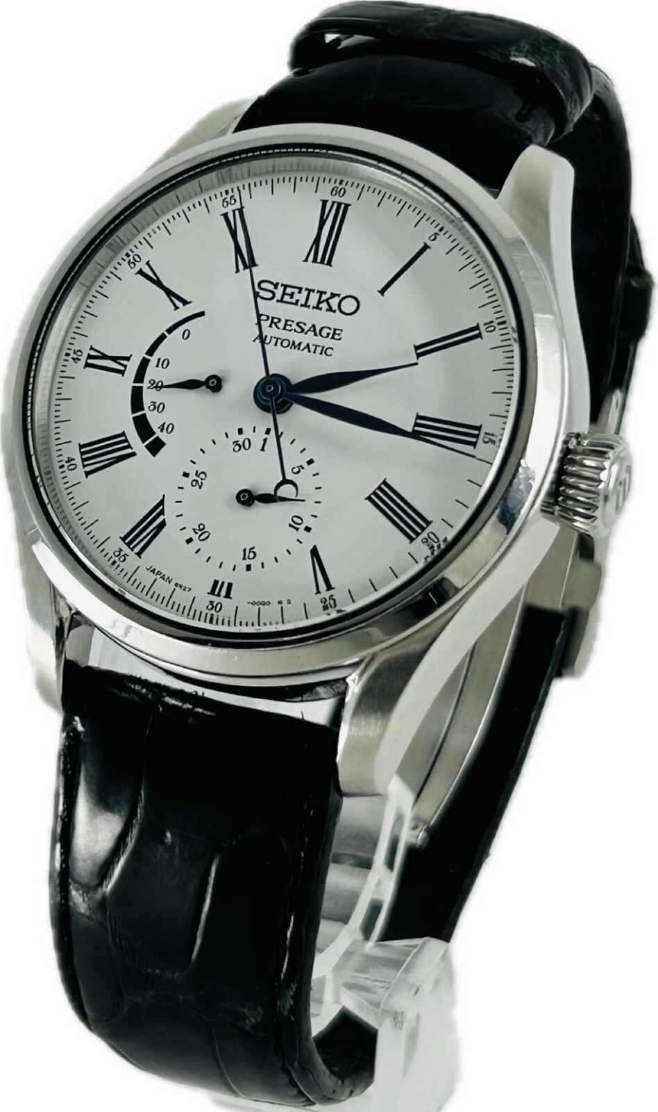 Seiko Presage 6R27-00L0 Power Reserve White Automatic Mens