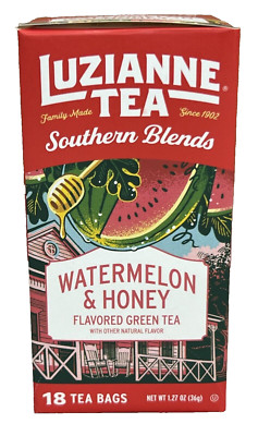 Luzianne Tea Southern Blends Watermelon & Honey Green Tea Bags 1.27 oz