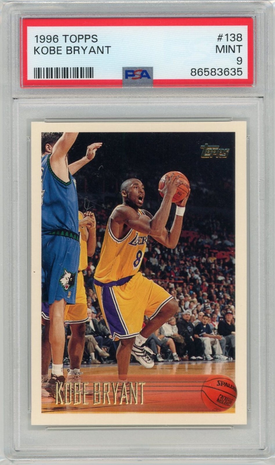 【NBA】Kobe Bryant 1996 Topps #138RC PSA9 1996 Topps Basketball #138 Kobe Bryant Rookie PSA 9 | eBay