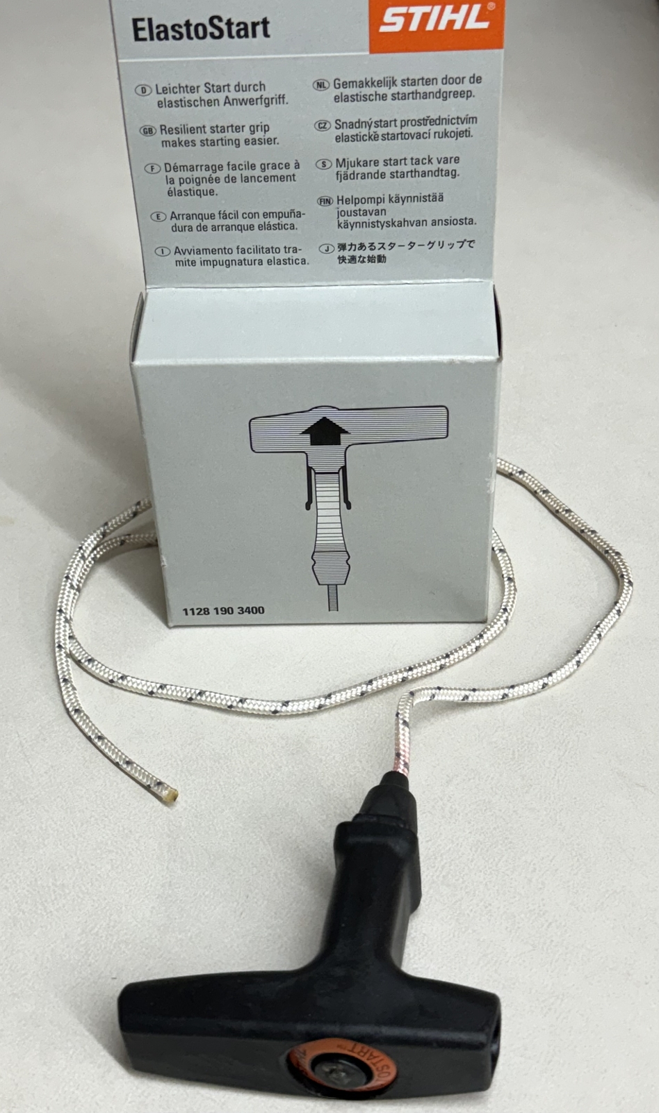 STIHL OEM ELASTOSTART PULL CORD 1128 190 3400 500i 034 044