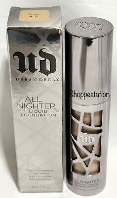 Urban Decay All Nighter Liquid Foundation Full Coverage Waterproof Shade 4.5