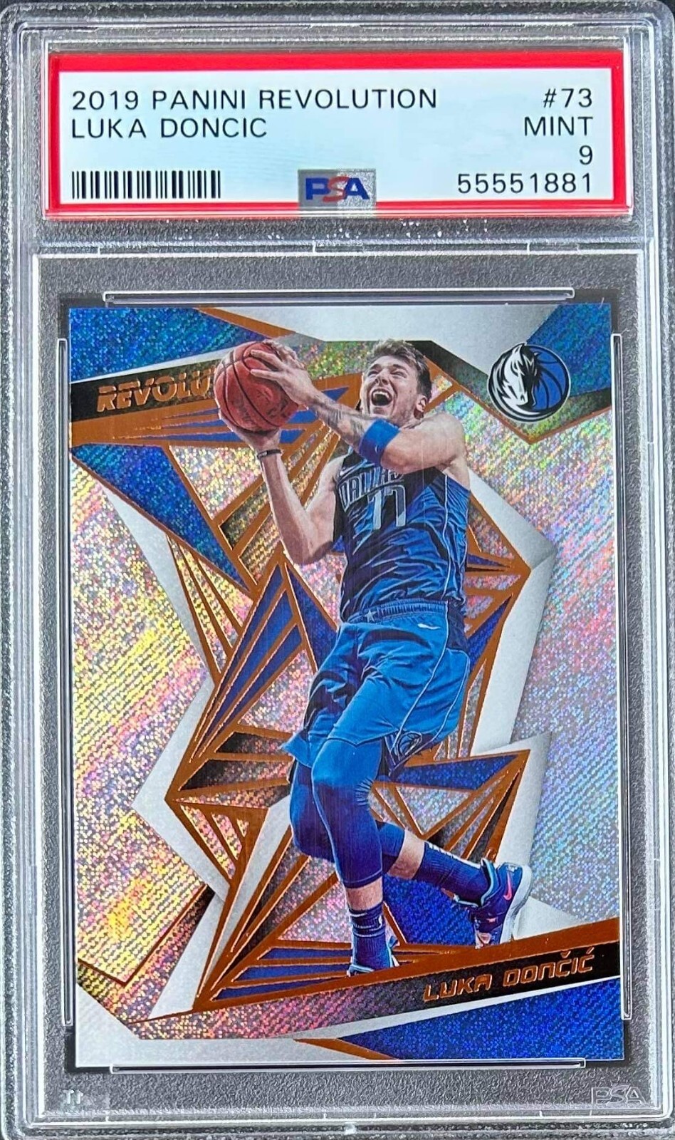 2019 Panini Revolution Luka Doncic #73 PSA 9 (MINT) *Dallas