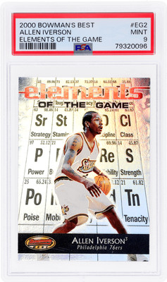 2000 Bowman's Best Allen Iverson Elements of the Game #EG2 PSA 9