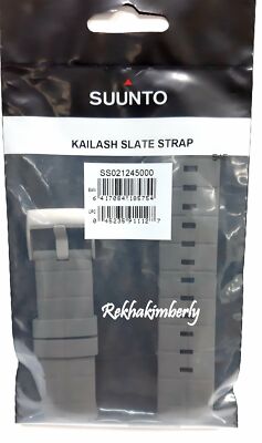 Suunto Kailash Slate Men's Watch Strap Graphite Silicone SS021245000