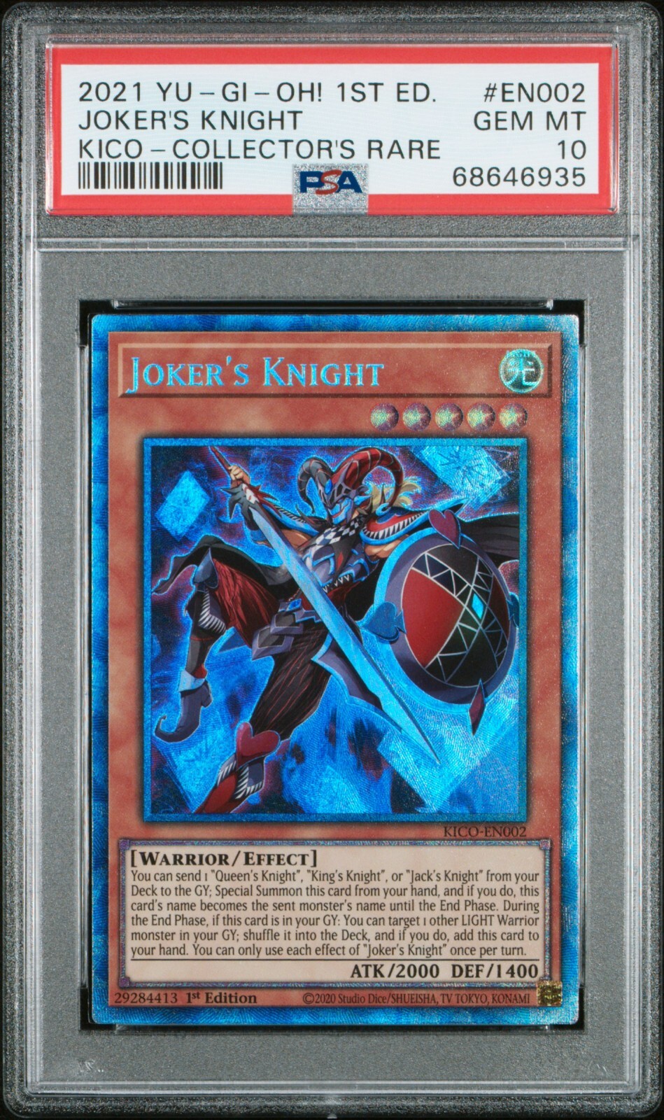 Yugioh PSA 10 Joker's Knight Collector Rare KICO-EN002 1st Yugioh PSA 10 Joker's Knight Collector Rare KICO-EN002 1st