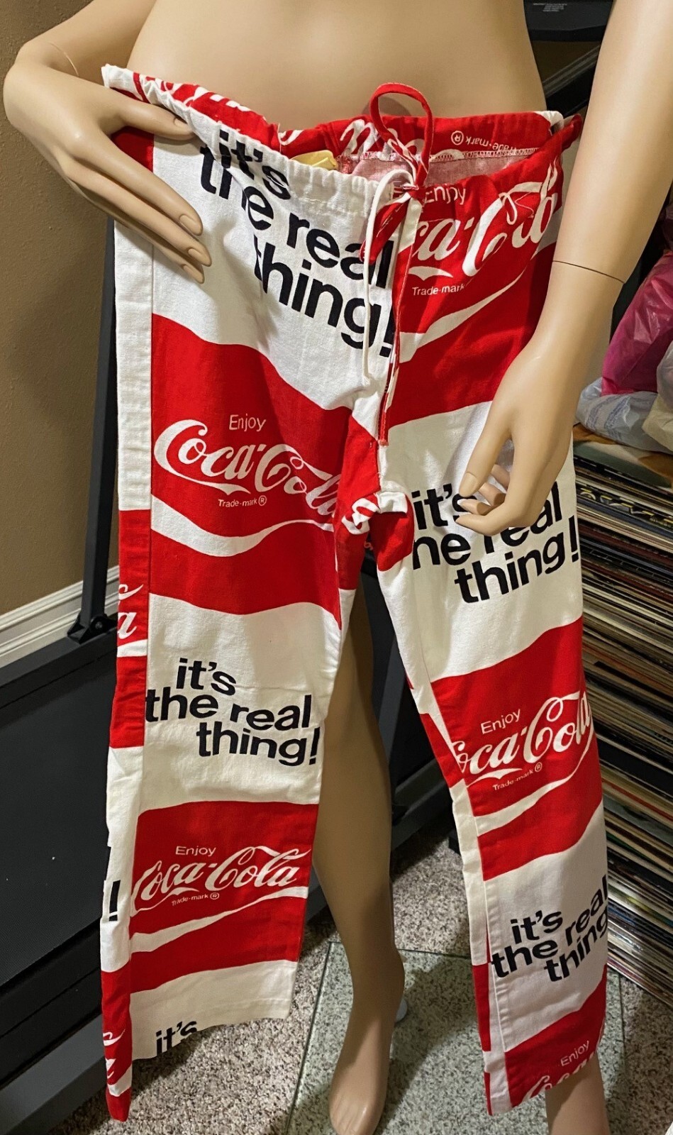70s coca−cola vintage pants Vtg 70s Enjoy Coca-Cola it's the real thing! Pants Coke Draw