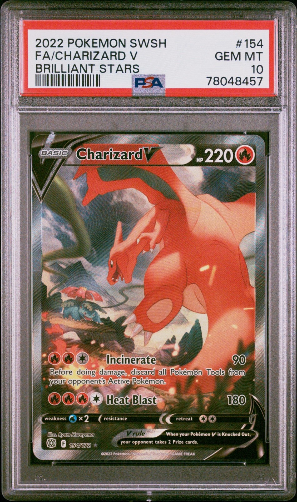 PSA 10 Charizard V 154/172 (Alternate Full Art) Swsh09