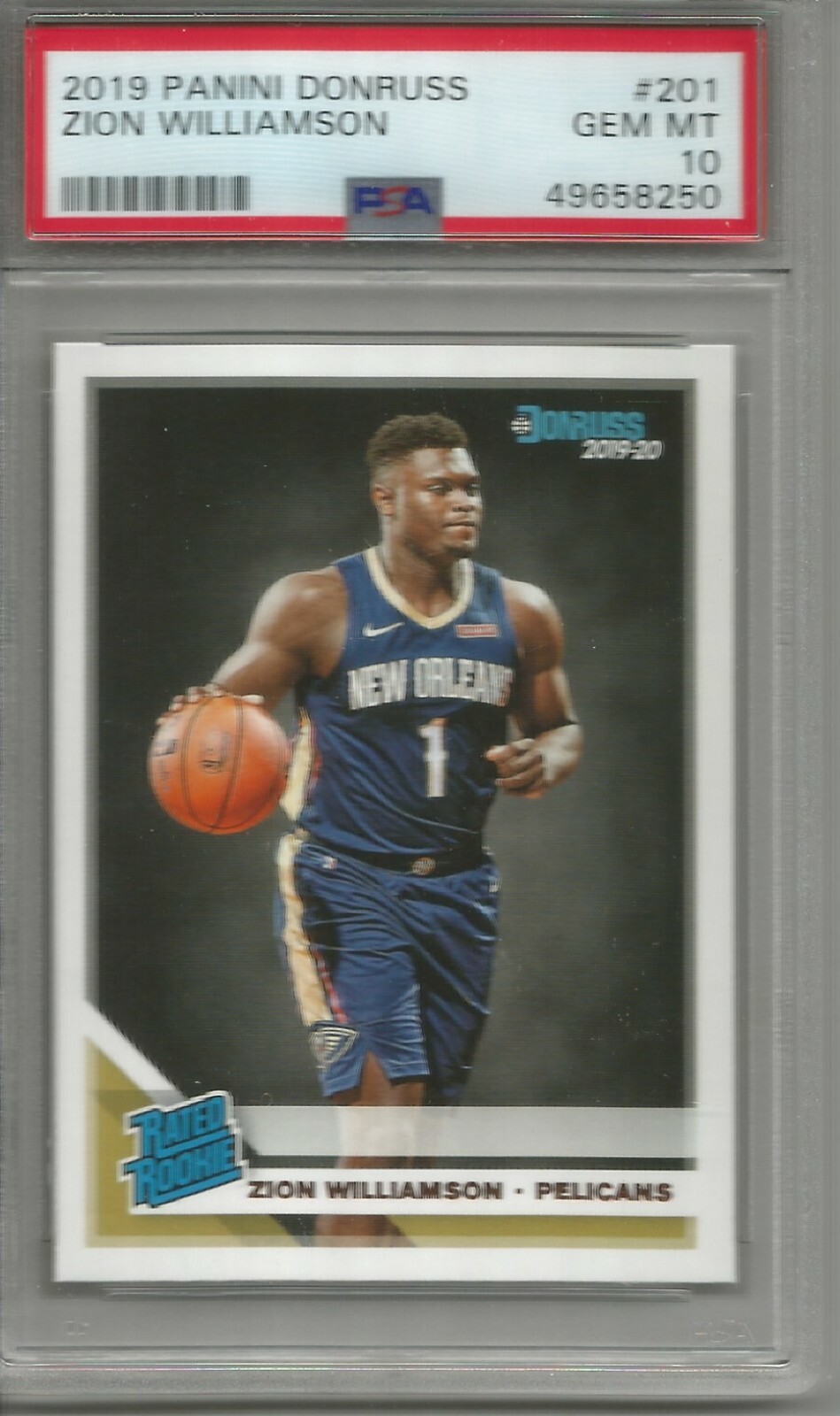 Zion Williamson 19/20 Panini Donruss Rookie #201 PSA 10 | eBay Zion Williamson 19/20 Panini Donruss Rookie #201 PSA 10 | eBay
