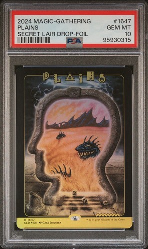 MTG SLD Plains 平地 1399 foil PSA10 MTG SLD Plains 平地 1399 foil PSA10 Plains (Secret Lair