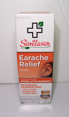 Similasan Earache Relief Ear Drops 10 mL, Exp 12/2024, Made in Switzerland