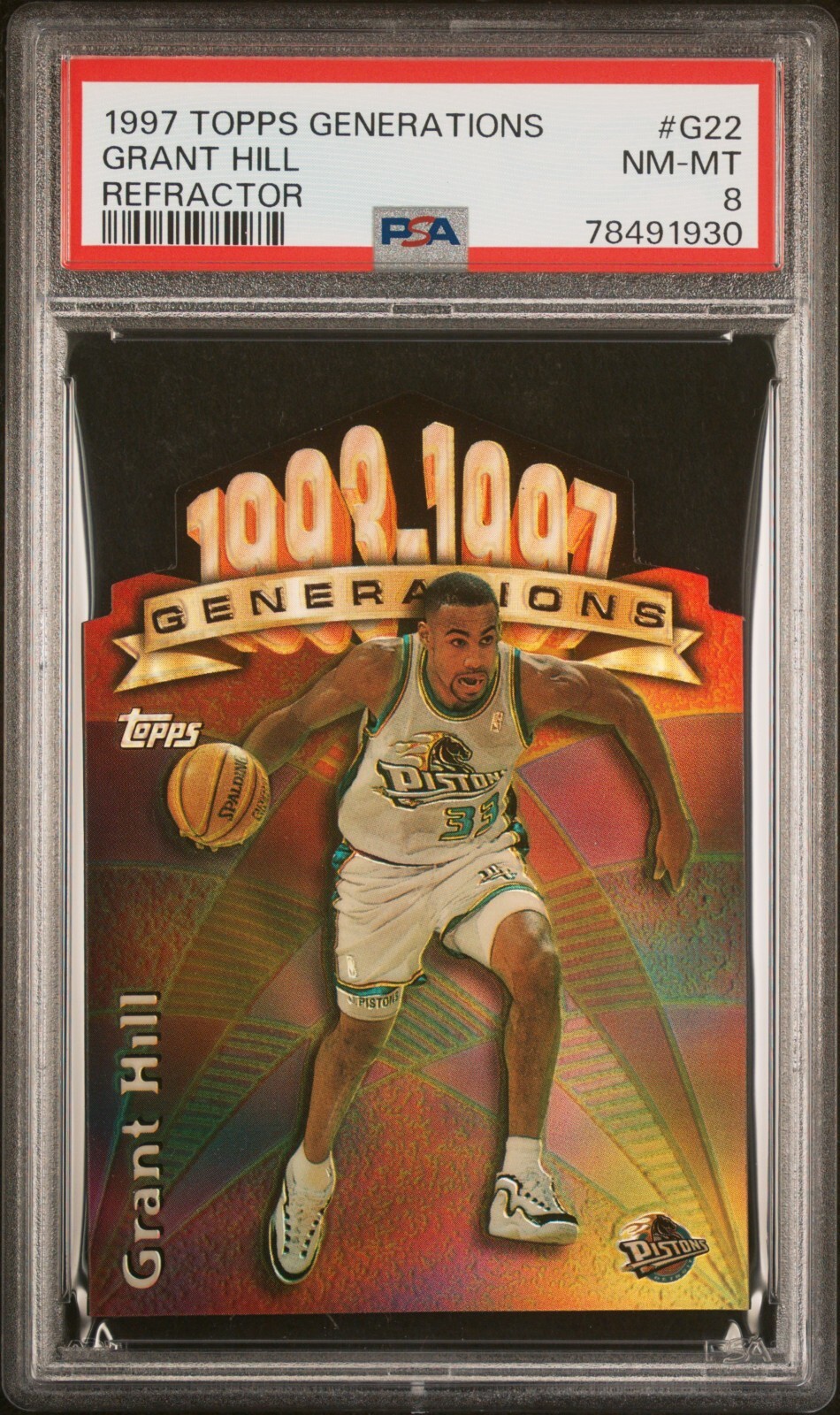 その他 97-98 Topps Chrome Refractor Grant Hill 1997 Topps Generations Refractor SSP 1:4,320 Grant Hill #G22