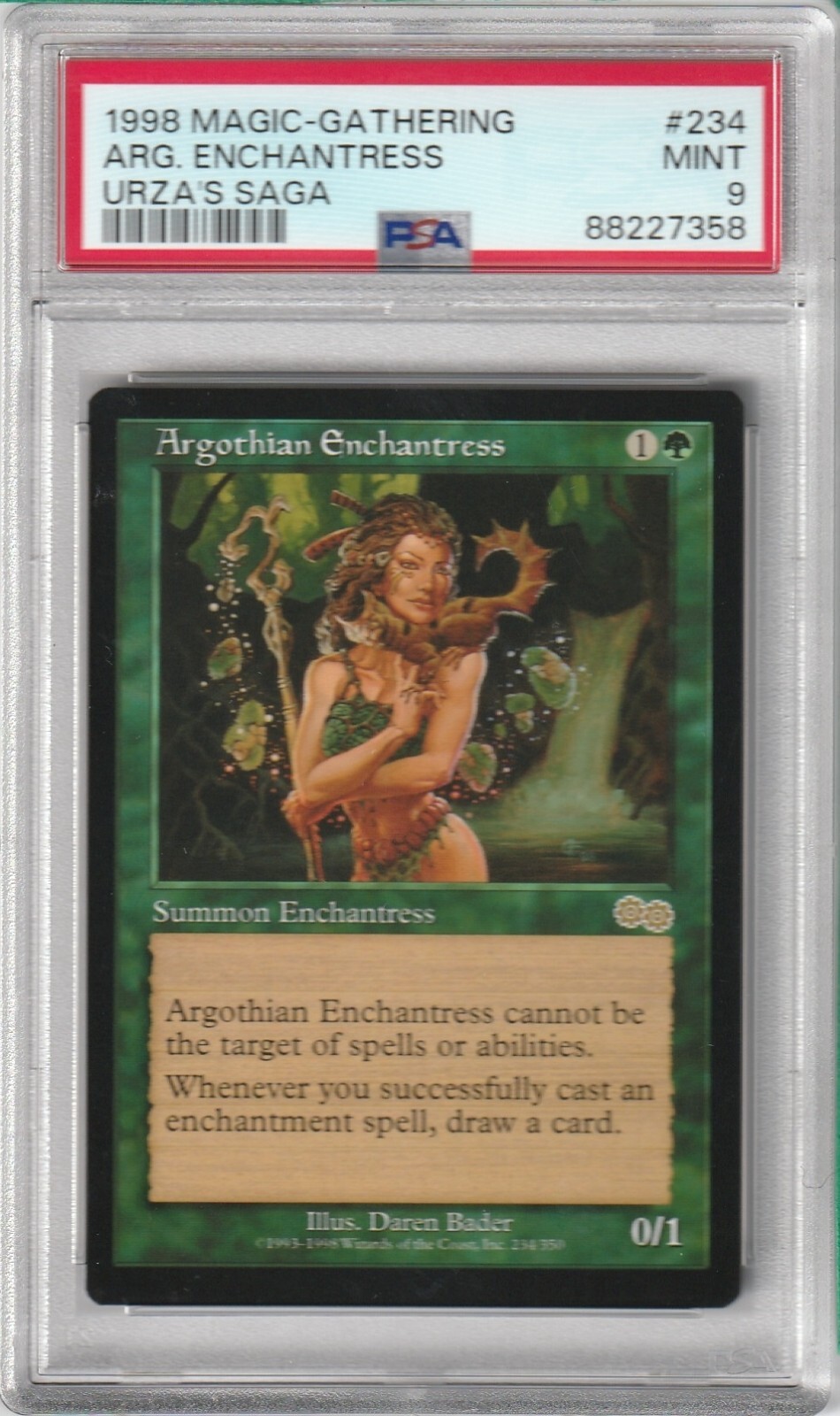 MTG CCG: ARGOTHIAN ENCHANTRESS 1998 Magic Gathering Urza's