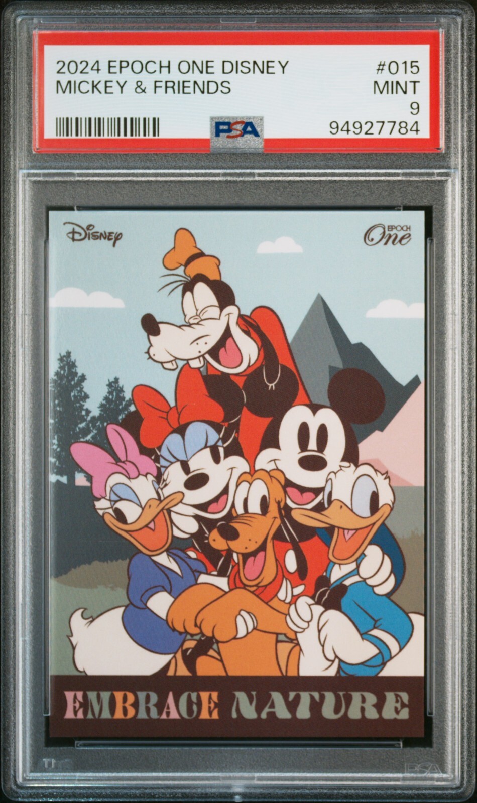 PSA9 2024 EPOCH ONE DISNEY #015 MICKEY MOUSE & FRIENDS