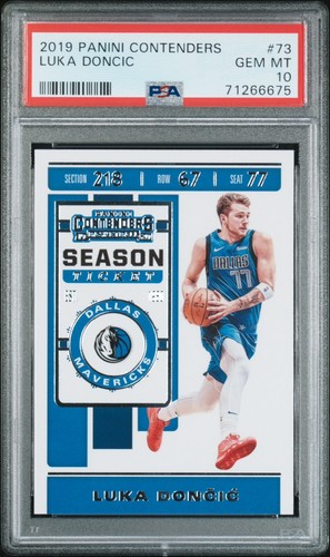 激レア 世界48枚 PSA7 Luka Doncic 48 限定 シリ Luka Doncic - 2019 Panini Contenders Season Ticket #73 PSA