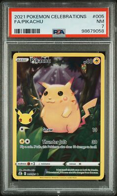 2021 POKEMON CELEBRATIONS #005 FULL ART/PIKACHU PSA 7 | eBay