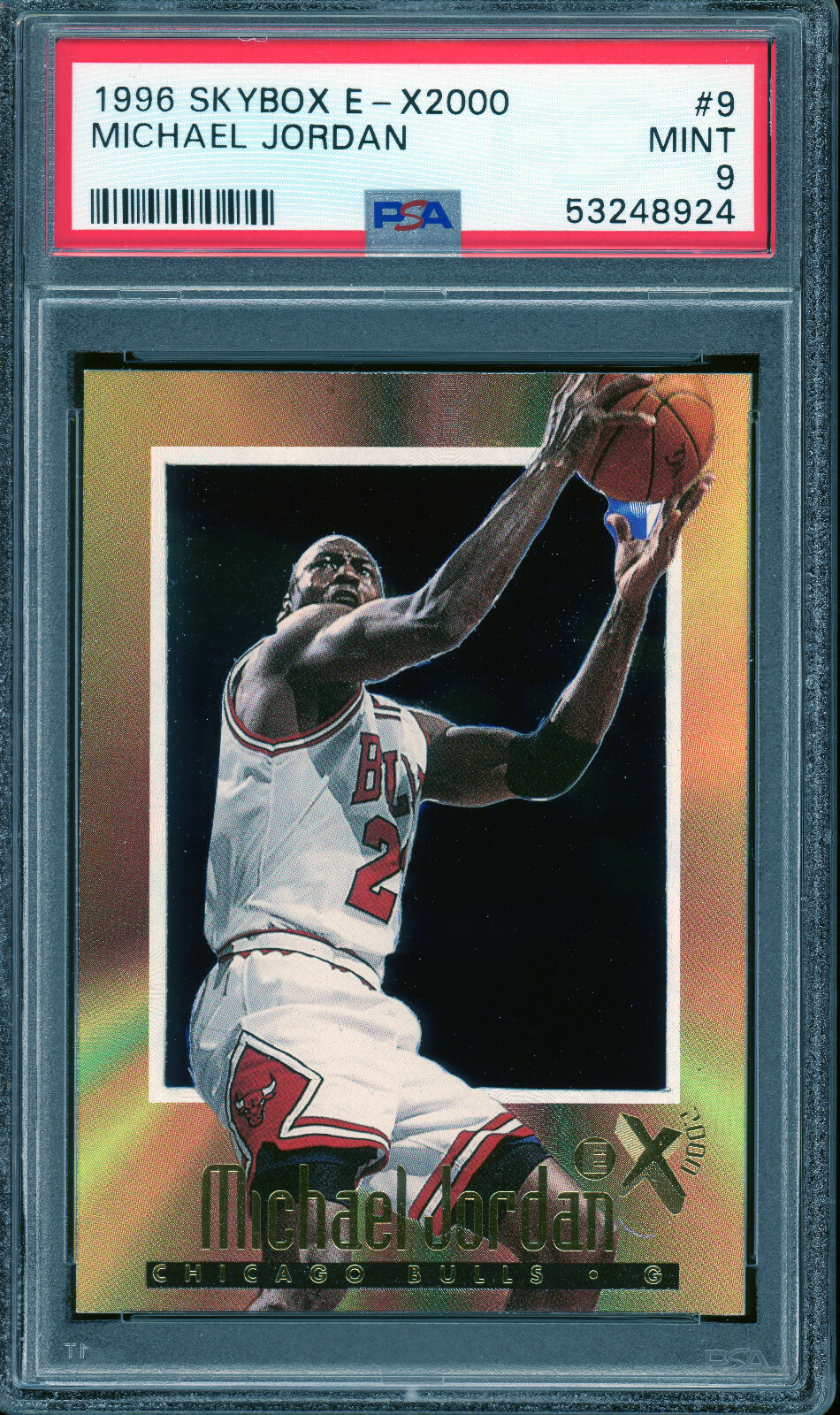 1996 Skybox E-X 2000 MICHAEL JORDAN EX 2000 EX2000 #9 PSA 9 1996 Skybox E-X 2000 MICHAEL JORDAN EX 2000 EX2000 #9 PSA 9