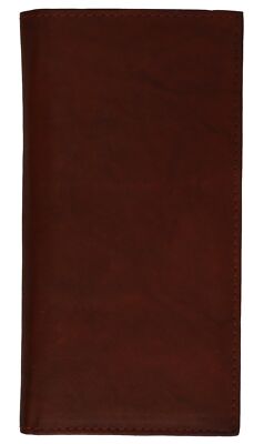 Checkbook Cover Holder Super Slim Plain Mens Womens Genuine Leather Cowhide New