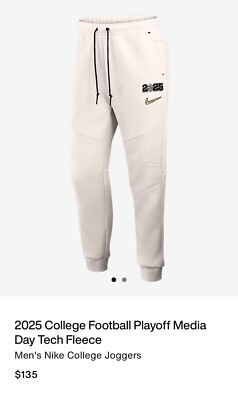 Size XL - Nike Ohio State CFP Media Day Tech Fleece Joggers