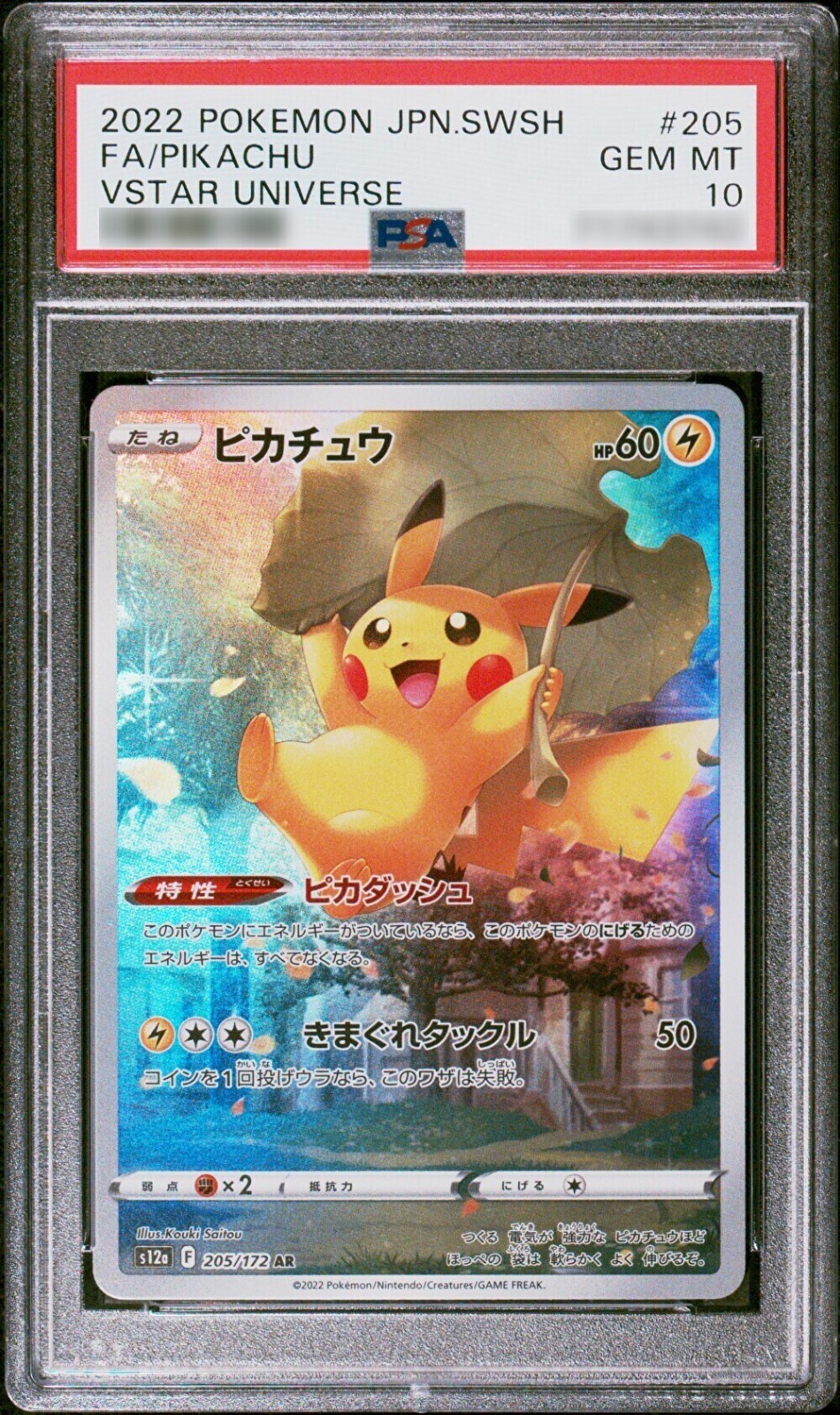 PSA10 2022 ピカチュウ AR VSTAR UNIVERSE PSA 10 Pikachu AR 205/172 S12a VSTAR Universe 2022 Pokemon